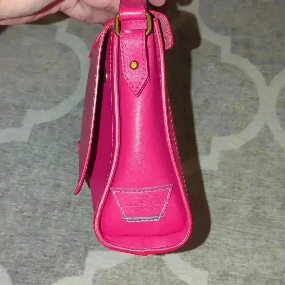 Pink Leather Crossbody Bag IIIBeCa by Joy Gryson